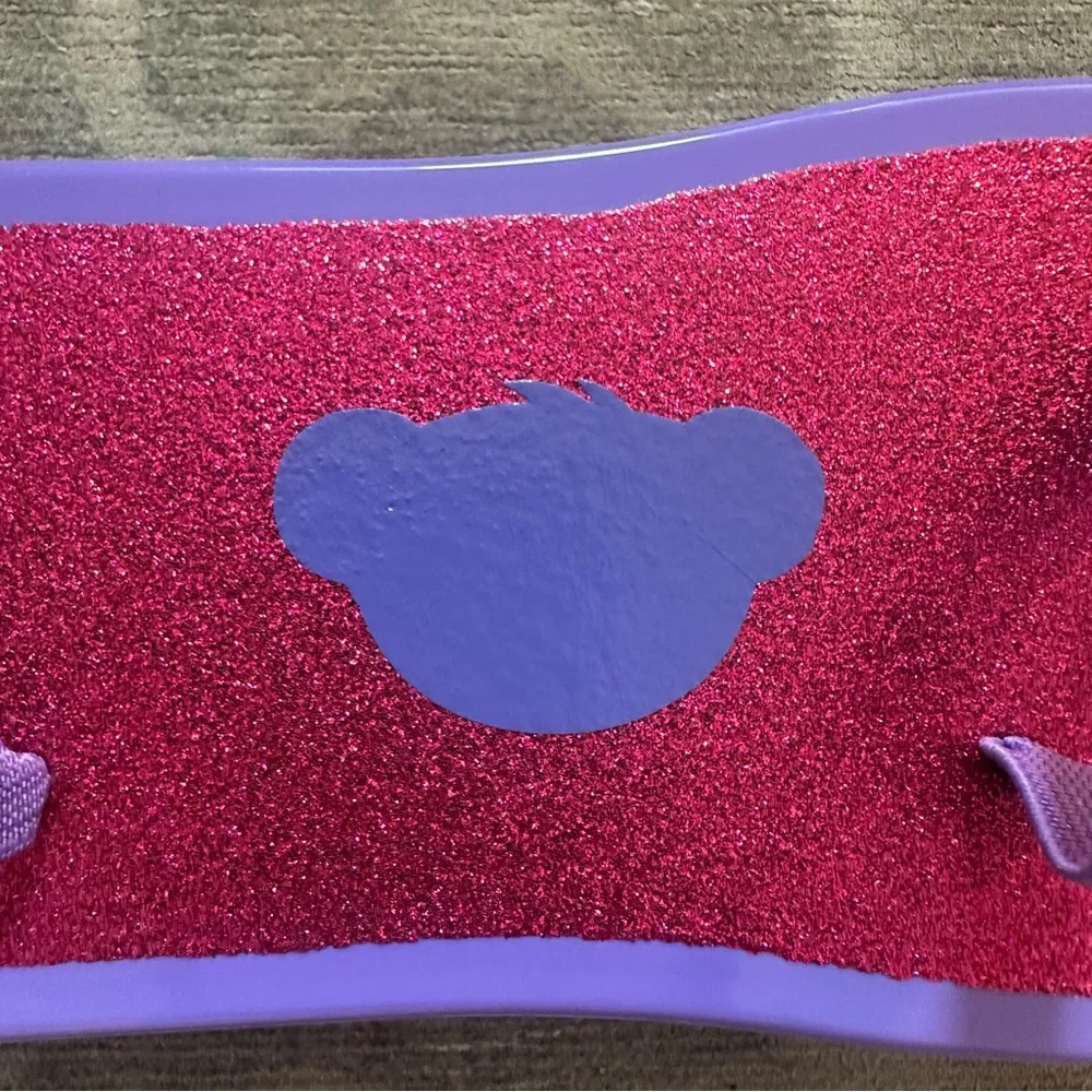 Build A Bear skateboard purple w pink glitter